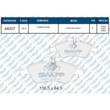 FREN BALATASI ON LT 28-35-46 96>06 SPRINTER 95>06 VITO 96>03 WVA 21576