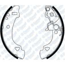 ARKA FREN BALATASI PABUCLU UNO 70 PANDA 95->04 185x31mm