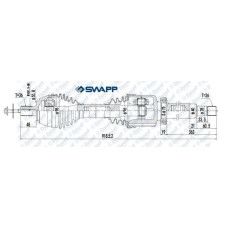 ON AKS SAG VOLVO S40 II 1.6D 04>12 - V50 II DUZ VITES   DIS FREZE:36 IC FREZE:26