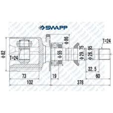 AKS KAFASI IC SAG KOMPLE LINEA 1.3 MULTIJET 07> - DOBLO 1.3 10> - PUNTO EVO 09>