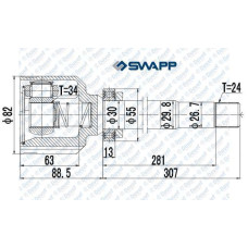 AKS KAFASI IC KOMPLE SAG P207-P208 1.6 VTI / 1.6 THP MC SANZUMAN DIS FREZE:24 IC