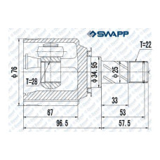 AKS KAFASI IC VECTRA C 2.0 2.2 DTI 02>08 DIS FREZE:22 IC FREZE:28 CONTA CAPI:34.