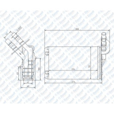 KALORIFER RADYATORU KANGOO CLIO II 1,2 / 1,4 / 1,6 / 2,0 / 1,5DCI / 1,9D 98> ALU