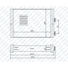 KALORIFER RADYATORU DOBLO-DOBLO MPV-IDEA-PUNTO ALUMINYUM BRAZING   ####