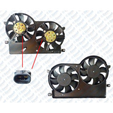 FAN MOTORU SU+KLIMA DAVLUMBAZLI ALBEA  PALIO 1.3 JTD 03-07 CIFT FANLI