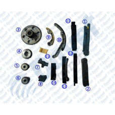 EKSANTRIK ZINCIR SETI 16 PARCA NISSAN NAVARA D40 06>12