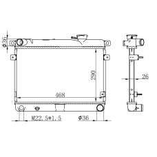 RADYATOR M131 EM-YM BRAZİNG MT 290X458X26