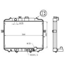RADYATÖR BRAZİNG H100 93> AC KLİMASIZ MEK 400x568x26