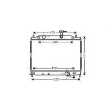 RADYATÖR BRAZİNG ACCENT ERA 1.5 CRDI 05> AC KLİMASIZ OTOM 370x528x26
