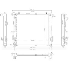 RADYATOR BRAZİNG AT 450X438X22 İ30 1.6 CRDİ 2007 666216