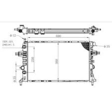 RADYATÖR BRAZING ASTRA G-ZAFIRA 1.4 16V-1.6 16V-1.8 16V-2.0 16V-2.2 16V AC KLİMA