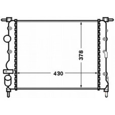 RADYATÖR BRAZİNG CLIO II-LOGAN 04>KNG 01>MGN 96>1.4-1.61.5D-1.9 KLİMASIZ MEK 430
