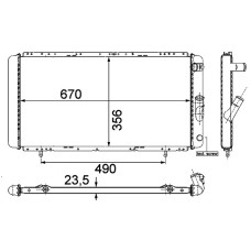 RADYATÖR BRAZİNG R21-CNCRD-MNGR-OPT AC MEK 667x355x18