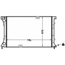 RADYATÖR BRAZİNG KNG 01> 1.5DCI K9K AC KLİMASIZ MEK 460x448x26