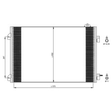 KLİMA KONDENSERİ CLIO SYMBOL 1.5 DCI 04 MEK 658x411x16