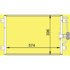 KLİMA KONDENSERİ MGN I-SCENIC I 1.4-1.6-2.0-1.9D 96-03 565x391x16