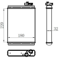 KALORİFER BRAZİNG HEATER 220X182X32 A4 07 /A5 08 /Q5 08 70231