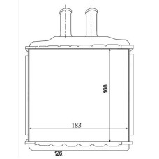 KALORİFER RADYATÖRÜ BRAZİNG DAEWOO NUBIRA-LACETTI 04 > CHEVROLET LACETTI-NUBIRA