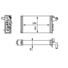 KALORİFER RADYATÖRÜ BRAZİNG FIAT TEMPRA 95 01 TİPO 95 01 ALFA ROMEO 145 95 01 14