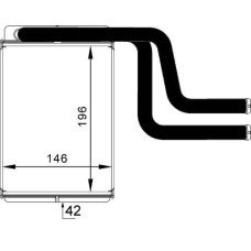 KALORİFER RADYATÖRÜ MONDEO I-II-III 93 01 195x148x42 BRAZİNG