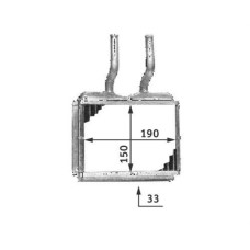 KALORİFER RADYATÖRÜ BRAZİNG CORSA B 93-00 -TIGRA 94-98 -COMBO 145x178x32