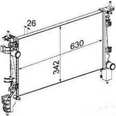 RADYATÖR MEKANİK FIORINO 1.3 MTJ 08 625X359X34