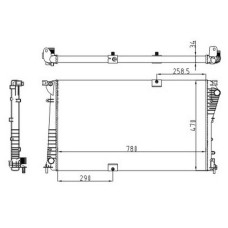 RADYATOR MECHANİCAL MT 780 470 34 TRAFİC II 2.0 DCİ 01 630709-93857125