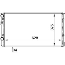 RADYATÖR PASSAT-GOLF III 2.8 VR6-POLO-LUPO 1.4 16V-1.7SDI-IBIZA II-CORDOBA-AROSA