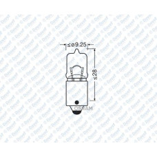 ampul 12v h6 6w park halojen