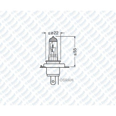 ampul 12v h4 5560w tirnakli far 43t classic halojen