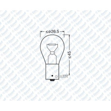 ampul 12v 21w stop sinyal capraz tirnak sari