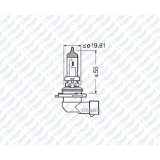 ampul 12v hb4 55w plastik soketli tek flamanli halojen