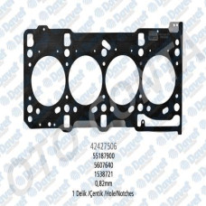 silindir kapak contasi 1 delik 0-82mm albea doblo palio corsa astra combo 1-3mjt