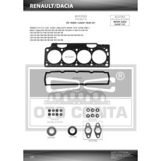 ÜST TAKIM CONTASI R11 FLASH 1700cc KEÇELİ SKC 1.40mm SUBAP LASTİKLİ