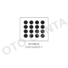 SUBAP LASTİĞİ 16 adet CLIO II-KNG-TWINGO I 1.2 16V 01 > 5.5x11x23x15.7mm D4D700-