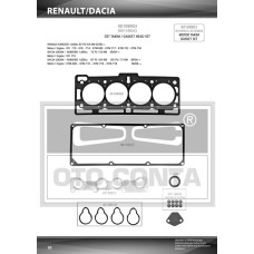 ÜST TAKIM CONTASI DACIA LOGAN 1.4-1.6 8V K7J 710- K7M 690 KEÇELİ SUBAP LASTİKLİ