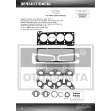 ÜST TAKIM CONTASI R19-CLIO 1.4 ENJ. KEÇELİ SUBAP LASTİKLİ SKC STD