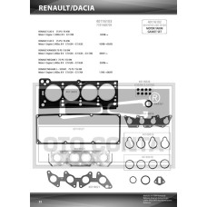 ÜST TAKIM CONTASI CLIO II-KNG 1.4 E7J 624-626-634-635-780 KEÇELİ SUBAP LASTİKLİ