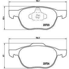 ÖN BALATA FOCUS 04 18 CMAX 07 19 KUGA I -II 08 14 VOLVO V40 19 C30 06 12 S70 08