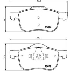 ÖN BALATA VOLVO S60 00-10 S80 98-06 V70 97-07 XC70 00-07 S70 97-00 GDB1388