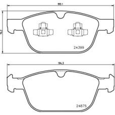 ÖN BALATA VOLVO XC60 D3 2008-2017 D4 12-17 D5 08-15 T5 2010-1207 T6 2008-2017 15