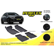 PXM-CT15 PERFLEX 3D X-MAT HAVUZLU PASPAS SİYAH CITROEN DS4 CROSSBACK 2016-2018 3