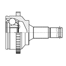 aks kafasi abs'li-peugeot 307 1-4 1-6 16v motorlar ile uyumlu