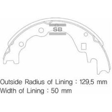 ARKA KAMPANA PABUÇ BALATA KIA BESTA 2.2L R2 92-98 / MAZDA E2200 2.2L R2 RF 91-