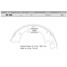 ARKA KAMPANA PABUÇ BALATA KIA K2500 2.5L D4BH TCI 00-