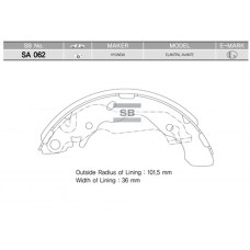 ARKA KAMPANA PABUÇ BALATA HYUNDAI ACCENT 1.3L 1.5L 1.6L 1.5L CRDİ 02-05 / ELANTR