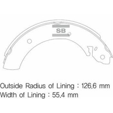 ARKA KAMPANA PABUÇ BALATA HYUNDAI H100 KAMYONET 04- / KIA BONGO. K2500 04-