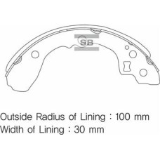 ARKA KAMPANA PABUÇ BALATA KIA RIO 1.5L A5D DOHC yumurta kasa 00-05 / 1.3L A3E SO