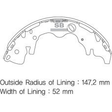 ARKA KAMPANA PABUÇ BALATA HYUNDAI STAREX 2.5L D4BH TC. TCI panelvan 03-08 / H-1