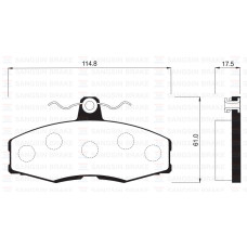 ÖN FREN BALATA SKODA FAVORIT 1.3L 88-97 / FORD SIERRA 1.3L 1.6L 2.0L 86-93